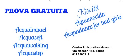 OPEN DAY ACQUAFITNESS 26 SETTEMBRE 2015
