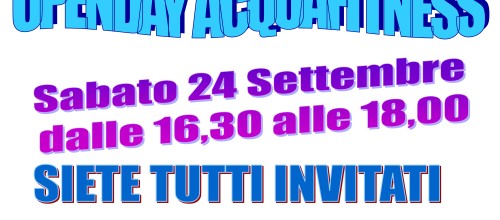 OPENDAY ACQUAFITNESS