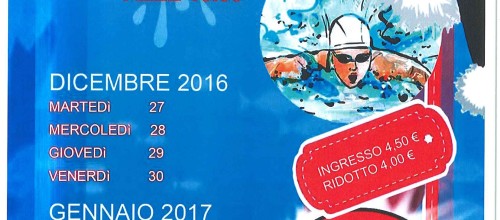 SPECIALE NUOTO A NATALE 2016…il nuoto libero non si ferma…