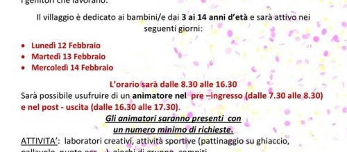 VILLAGGIO DI CARNEVALE 2018