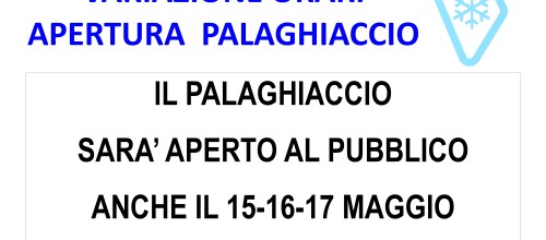 APERTURA PALAGHIACCIO