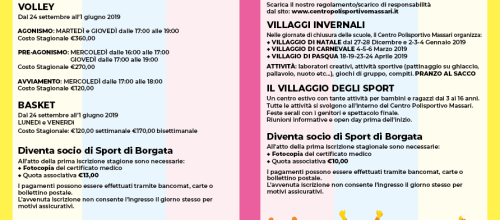 SPAZIO GIOVANI 2018/2019