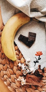 spuntino banana cioccolato